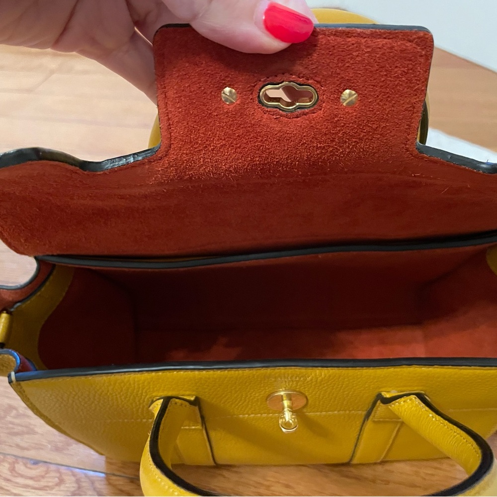 Mulberry Mustard Yellow Leather Small Tote - Picture 5 of 7
